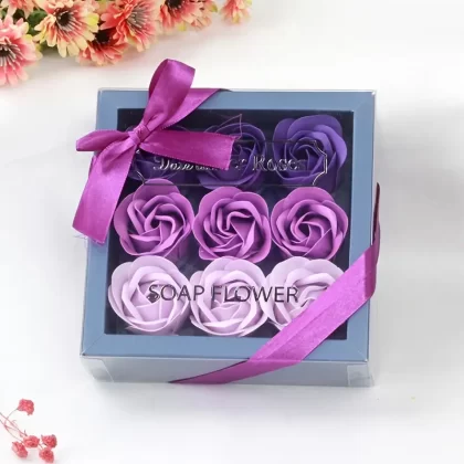 BATH ROSE SOAP PURPLE