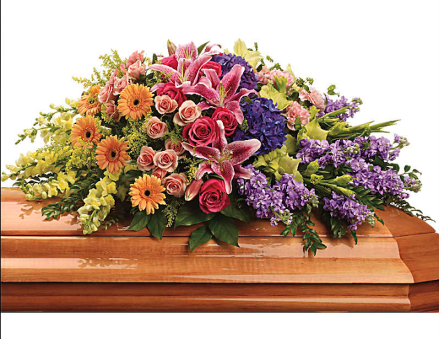 Garden Of Sweet Memories Casket Spray