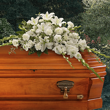 Bountiful Memories Casket Spray