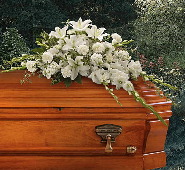 Bountiful Memories Casket Spray