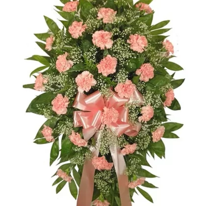 Timeless Traditions Pink Carnation Standing Spray
