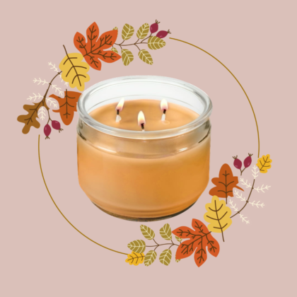 Fall scented luxury candle gift