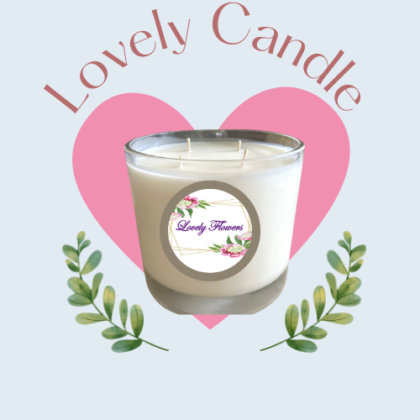Lovely Candle with Essential Oils