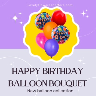 Throw a party that excites with this Sparkling Celebration Birthday Balloon bouquet! This foil balloon extravaganza features a "Happy Birthday!" message and gold and silver wording printed against the balloon. The shiny finish will make this birthday decoration shine almost as bright as the birthday VIP on their big day. we Pair this round balloon with solid-colored balloons to create a custom balloon bouquet for their birthday party!