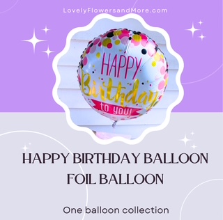 Throw a party that dazzles with this Sparkling Celebration Birthday Balloon! This foil balloon features a "Happy Birthday!" message and gold and silver wording printed against the balloon. The shiny finish will make this birthday decoration shine almost as bright as the birthday VIP on their big day. Pair this round balloon with solid-colored balloons to create a custom balloon bouquet for their birthday party!