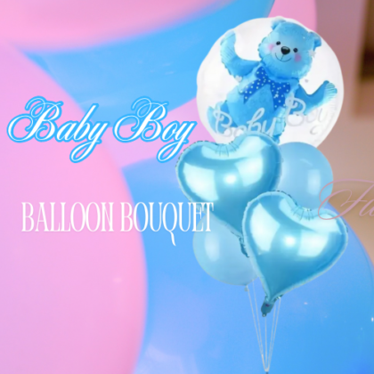 Baby Boy Balloon Bouquet